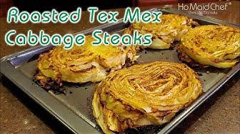'Video thumbnail for Roasted Tex Mex Cabbage Steaks | Dining In With Danielle'