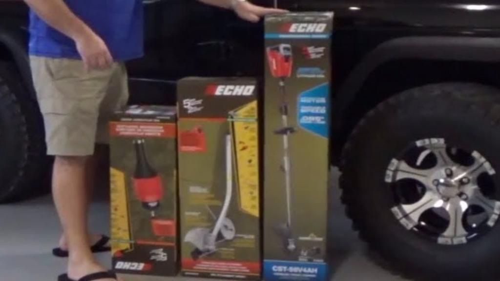'Video thumbnail for Unboxing Echo Power Head Trimmer, Edger, & Blower'