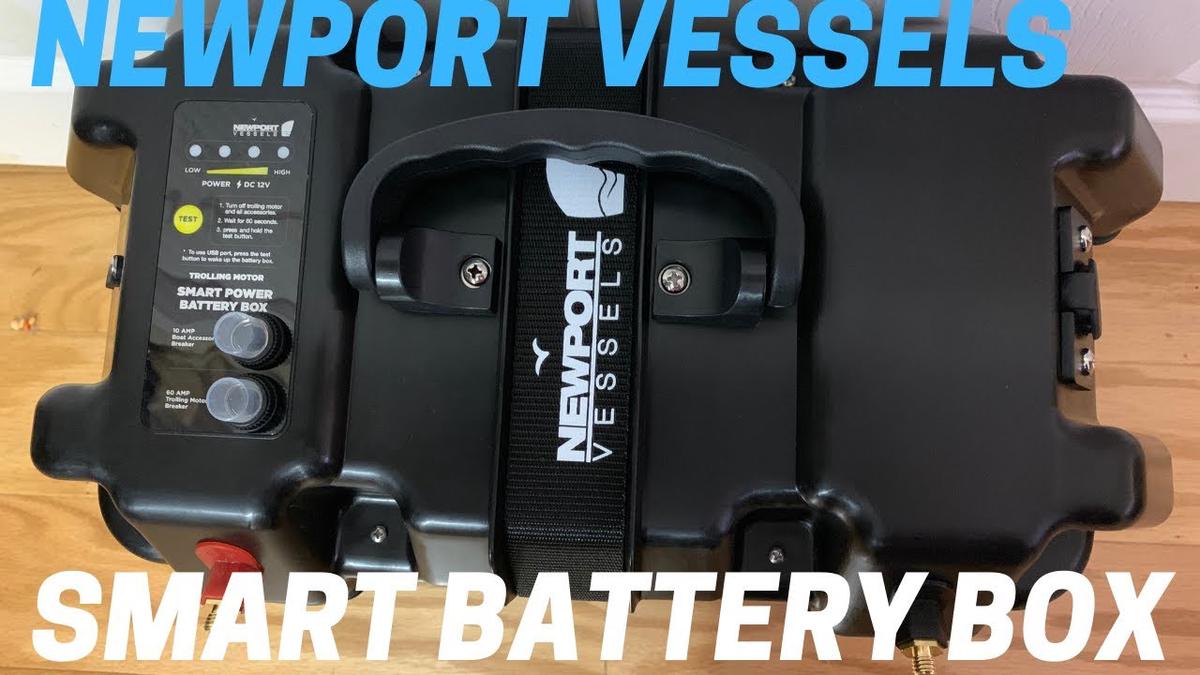 'Video thumbnail for Newport Vessels Smart Battery Box - Trolling Motor Power Center - Great For Inflatable Boats!'