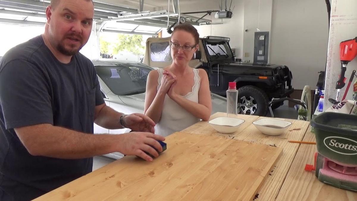 'Video thumbnail for How To Age Wood In Fast With Vinegar, Coffee, and Charcoal'