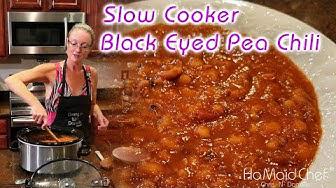 'Video thumbnail for Slow Cooker Black Eyed Pea Chili | Dining In With Danielle'