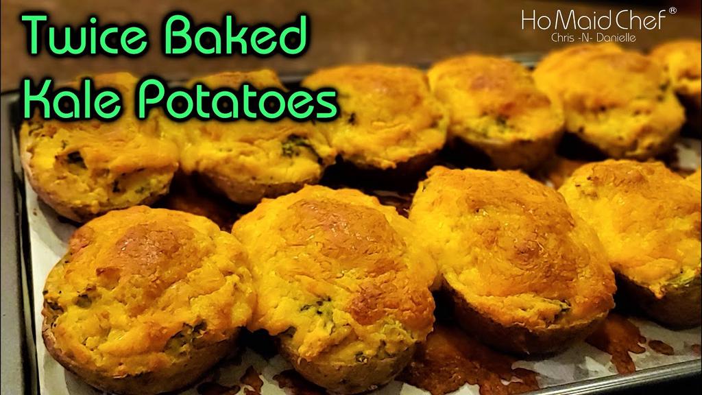 'Video thumbnail for Twice Baked Kale Potatoes | Dining In With Danielle'