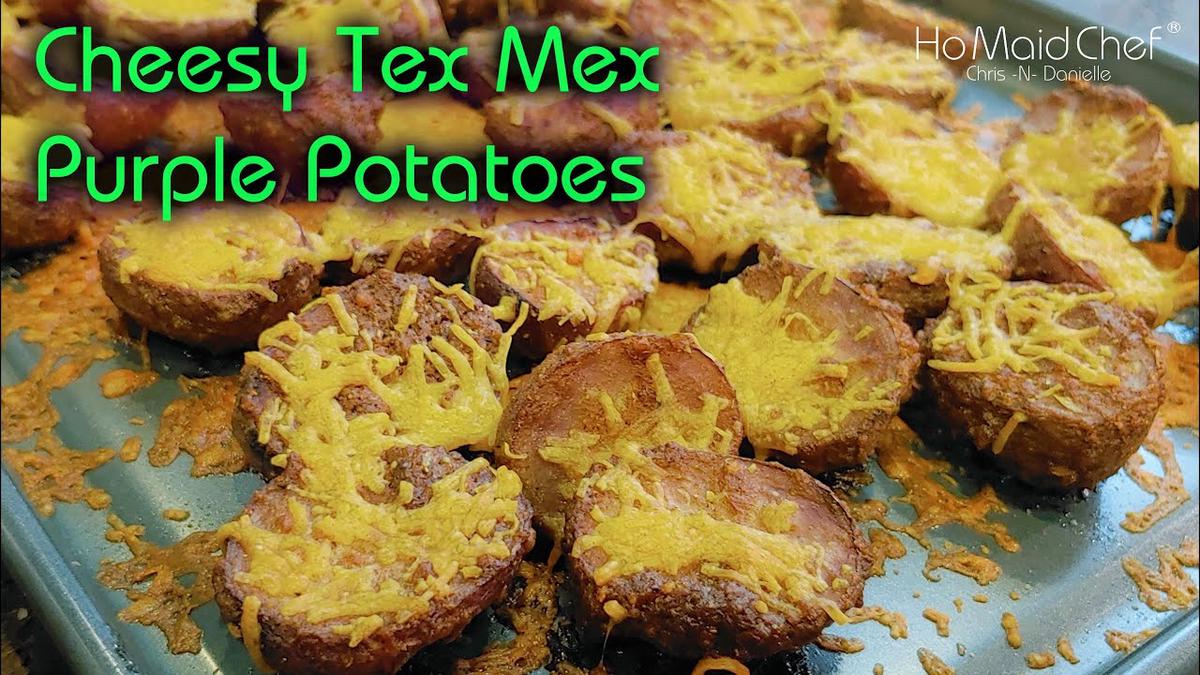 'Video thumbnail for Cheesy Tex Mex Purple Potatoes | Dining In With Danielle'