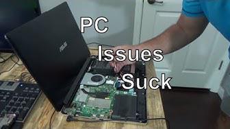 'Video thumbnail for Asus laptop will not boot, how to disconnect the battery.'