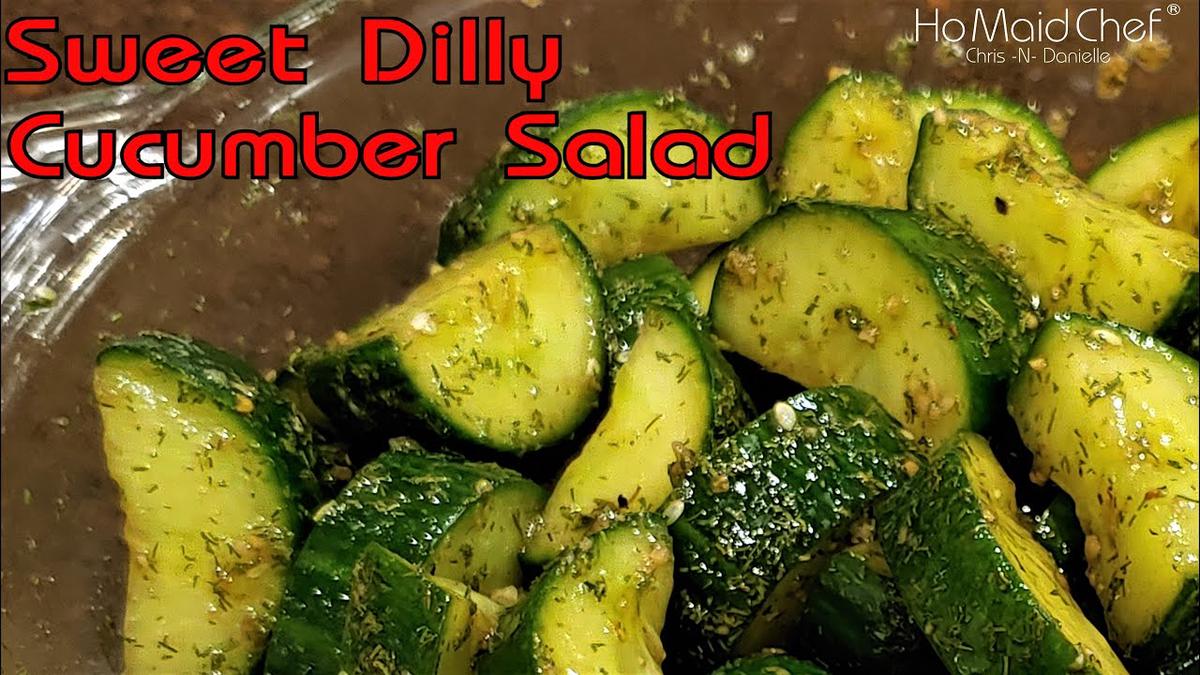 'Video thumbnail for Sweet Dilly Cucumber Salad | Dining In With Danielle'