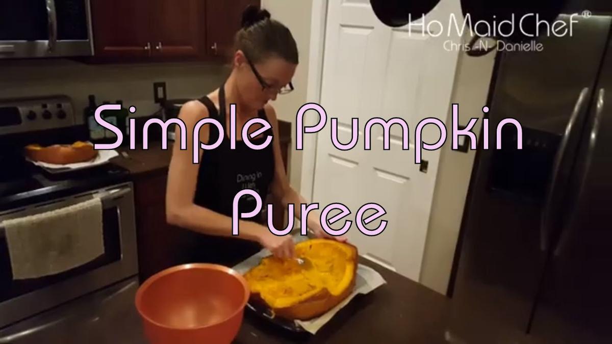 'Video thumbnail for Simple Pumpkin Puree | Dining In With Danielle'