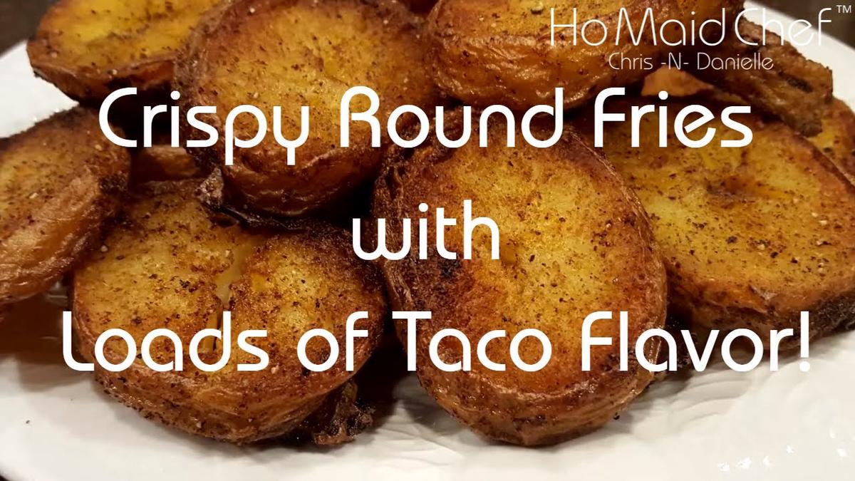 'Video thumbnail for Taco Oven Baked Round Fries || Dining In With Danielle'