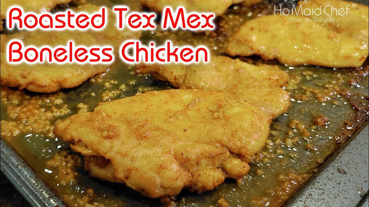 'Video thumbnail for Roasted Tex Mex Boneless Chicken | Dining In With Danielle'