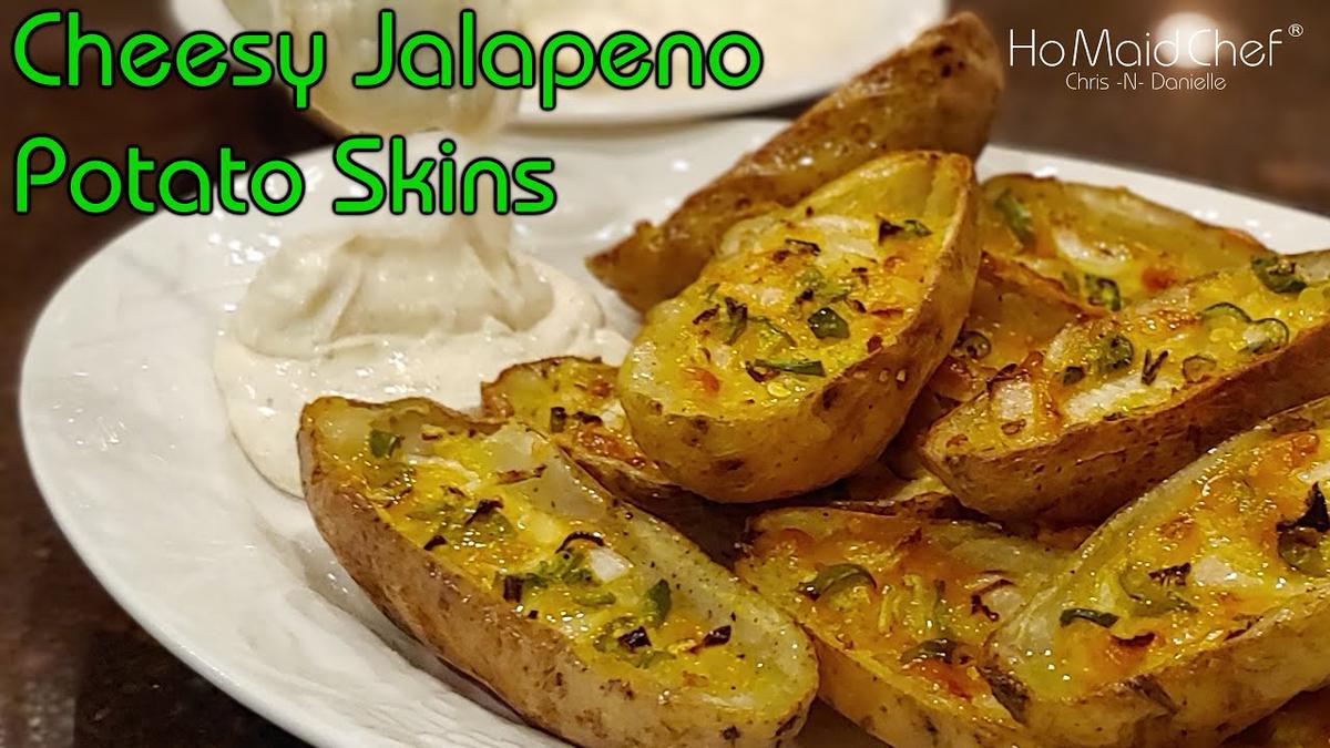 'Video thumbnail for Cheesy Jalapeno Potato Skins | Dining In With Danielle'