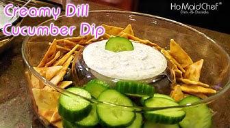 'Video thumbnail for Creamy Dill Cucumber Dip | Dining In With Danielle'