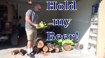 'Video thumbnail for Review Ryobi 40v Cordless Chainsaw'