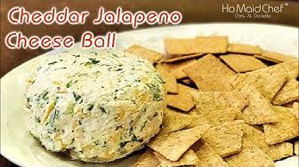 'Video thumbnail for Cheddar Jalapeno Cheese Ball | Dining In With Danielle'