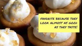 'Video thumbnail for Mini-Pumpkin Cheesecakes With Salted-Caramel Crunch Topping Dessert For Brunch'