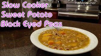 'Video thumbnail for Slow Cooker Sweet Potato Black Eyed Peas | Dining In With Danielle'