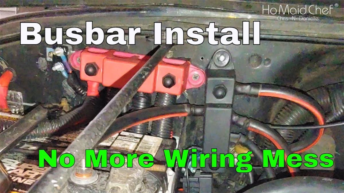 'Video thumbnail for Installing High Amp Battery Busbars, Cleaning Jeep Wiring'