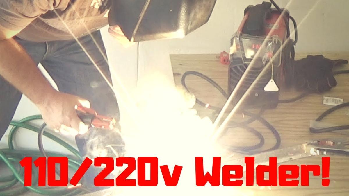 'Video thumbnail for Review Amico 110/230V ARC-160D 160 Amp Stick Arc DC Welder'