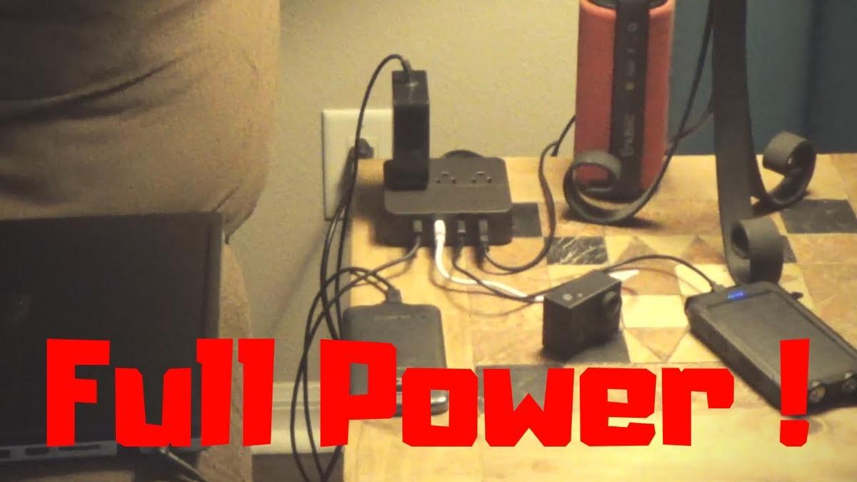'Video thumbnail for Review Power Strip with 4 USB Charger by Yostyle'