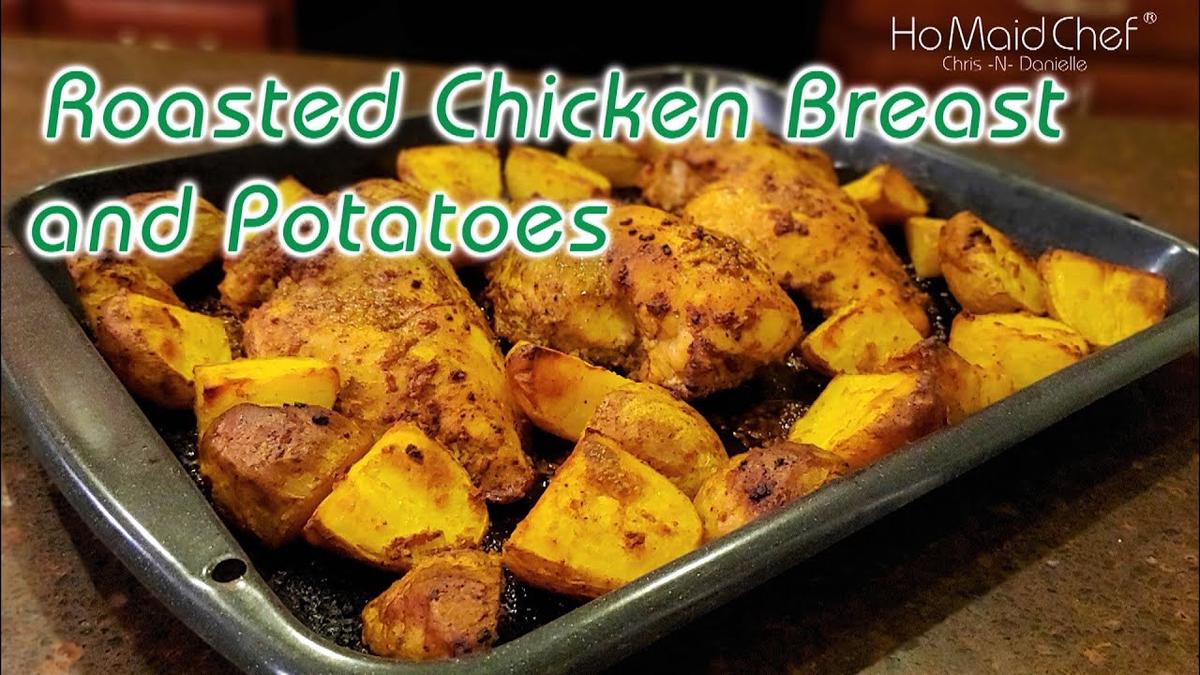 'Video thumbnail for Roasted Chicken Breast and Potatoes | Dining In With Danielle'