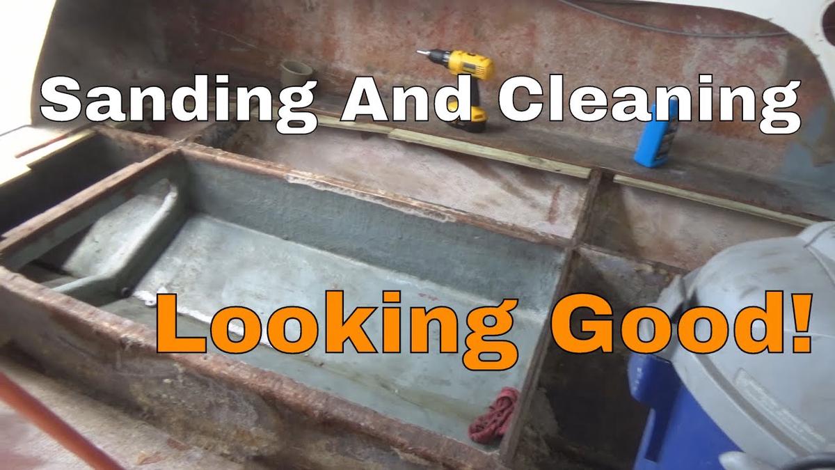 'Video thumbnail for Boat Bilge, Preparing for Fiberglass EP #11 || Bayliner Bowrider 175'