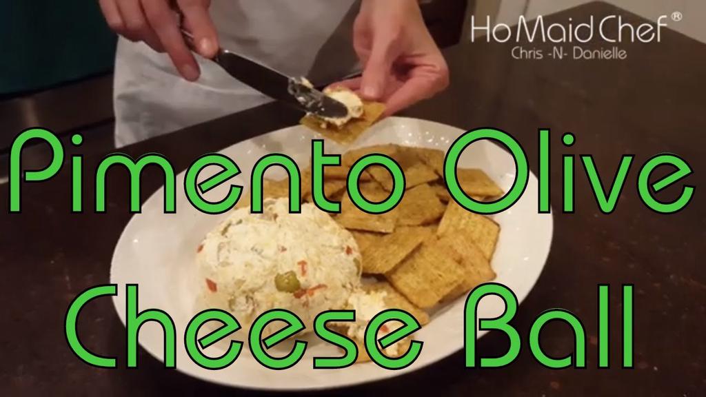 'Video thumbnail for Pimento Olive Cheese Ball | Dining In With Danielle'