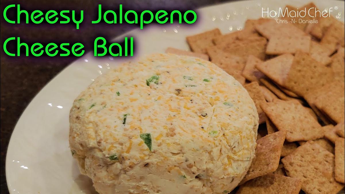 'Video thumbnail for Cheesy Jalapeno Cheese Ball | Dining In With Danielle'