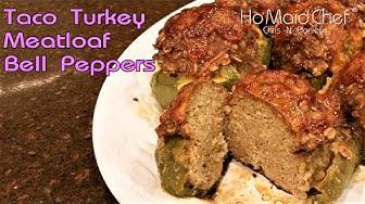 'Video thumbnail for Taco Turkey Meatloaf Stuffed Bell Peppers | Dining In With Danielle'