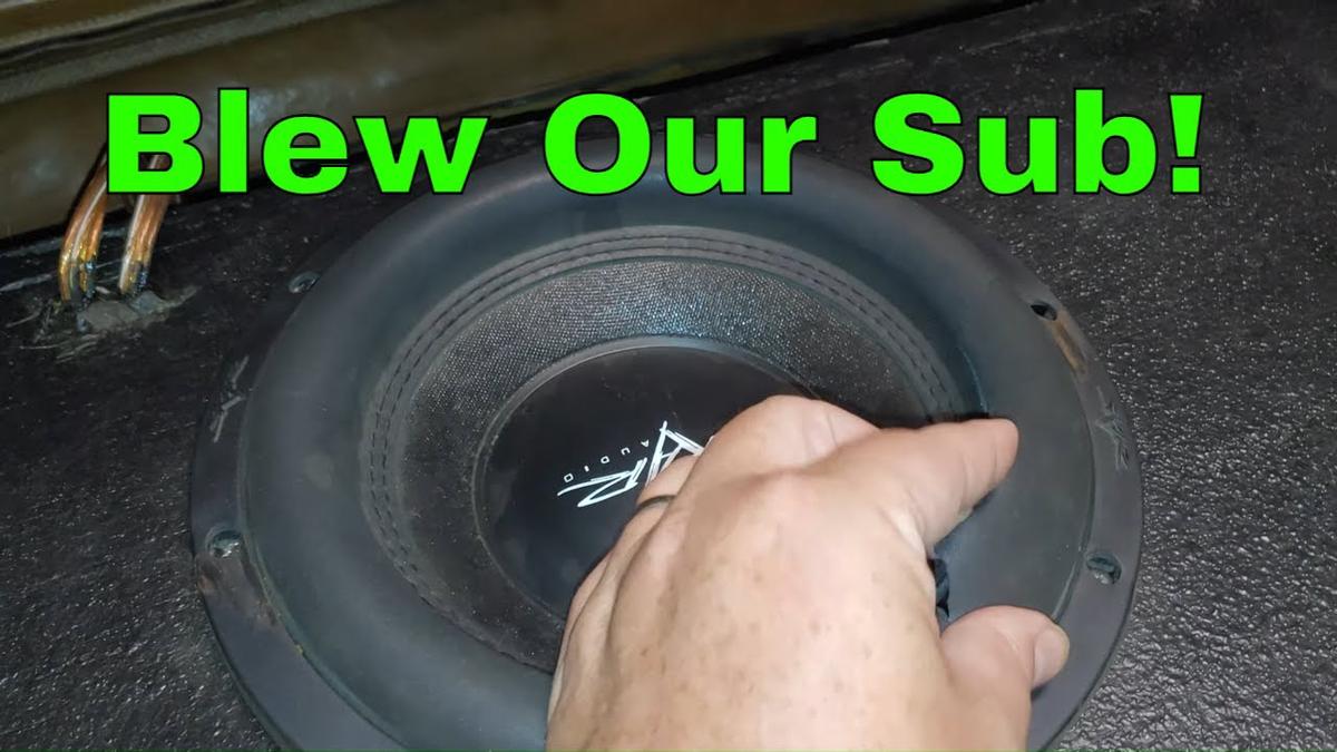'Video thumbnail for Blew Our Skar Audio Subwoofer Surround, See What We Replace It With This Weekend'
