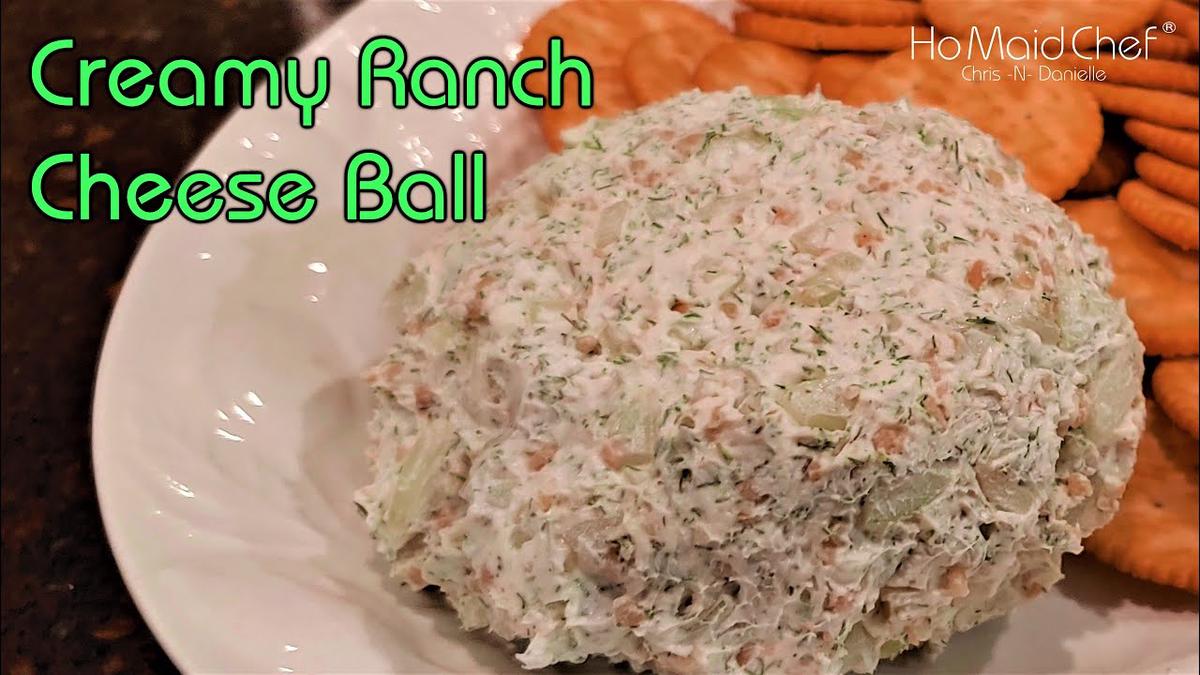 'Video thumbnail for Creamy Ranch Cheese Ball | Dining In With Danielle'