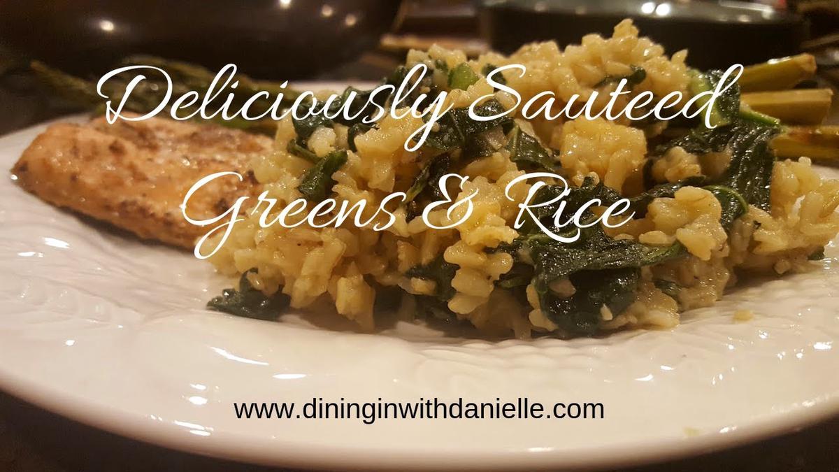 'Video thumbnail for Collard Greens With Garlic Brown Rice || Dining In With Danielle'