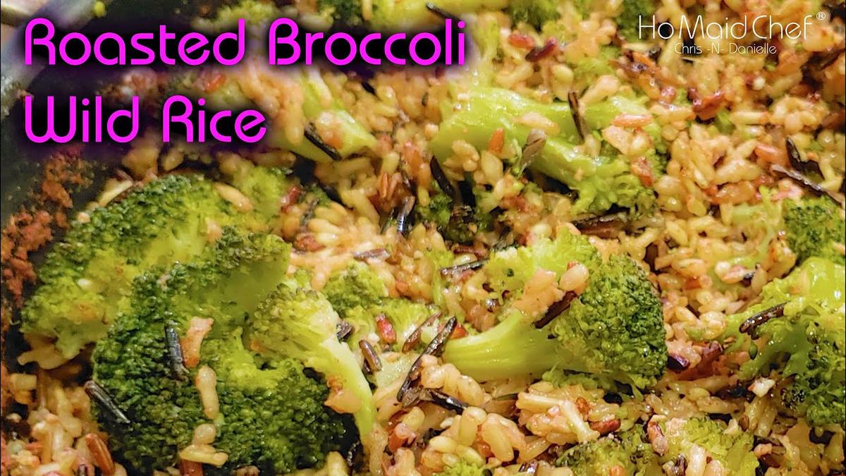 'Video thumbnail for Roasted Broccoli Wild Rice | Dining In With Danielle'