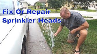 'Video thumbnail for How To Fix Or Replace Sprinkler Head'