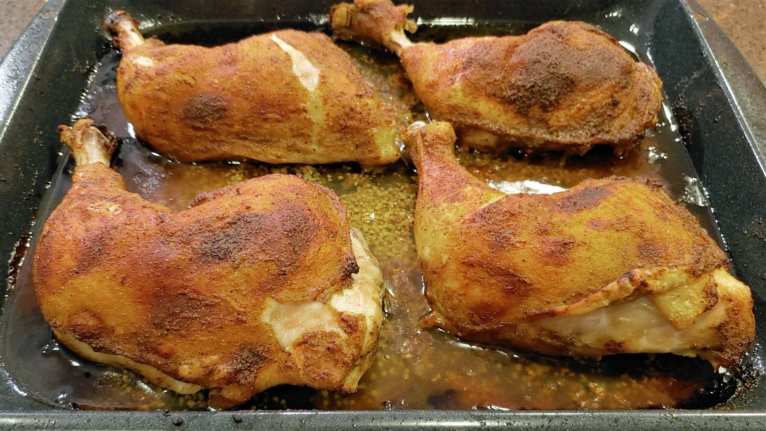 Oven Roasted Chicken Leg Quarters - Dining in with Danielle